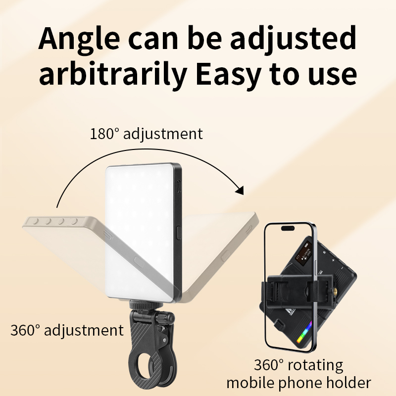 M16 Mini RGB 3000K-9000K Triple color temperature  fill light pocket light portable mobile phone stand light photo live SLR selfie vlog photography