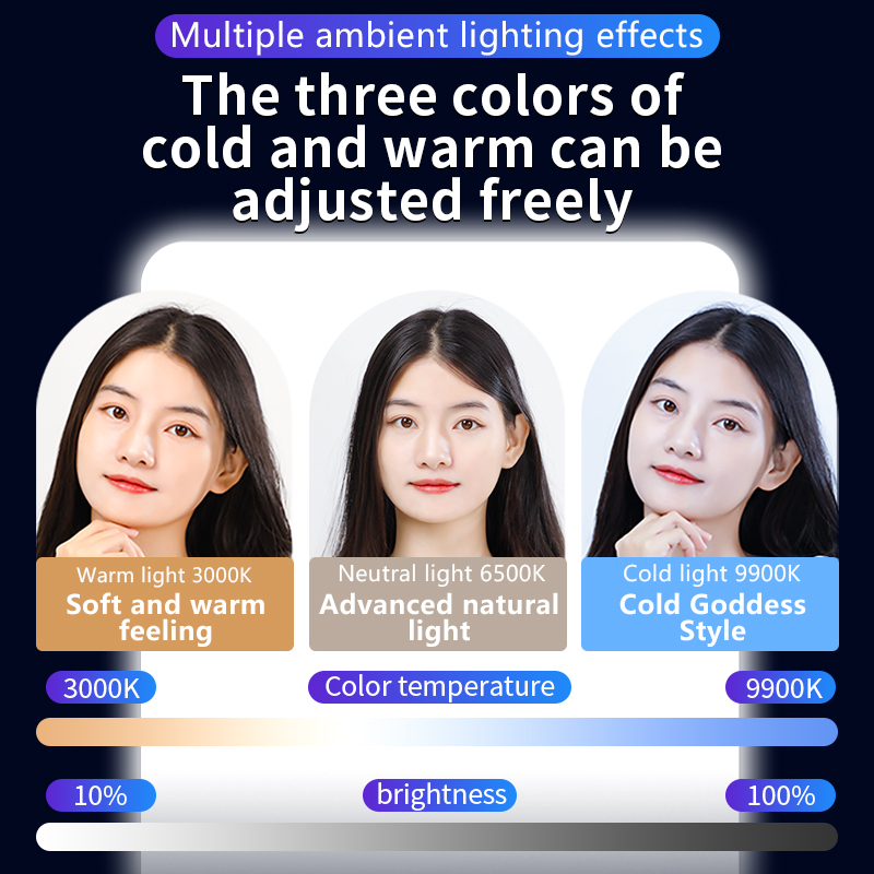 M11 3000-9900K Rechargable Mobile phone fill light portable pocket light self-timer charging handheld RGB photography lighting outdoor soft light photography