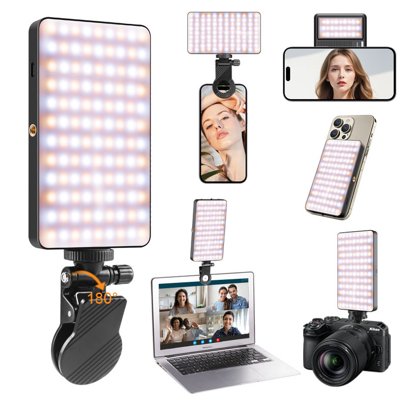 M19 2500-9000k Magnetic fill light LED video conference mobile phone fill light camera photo live photography pocket light