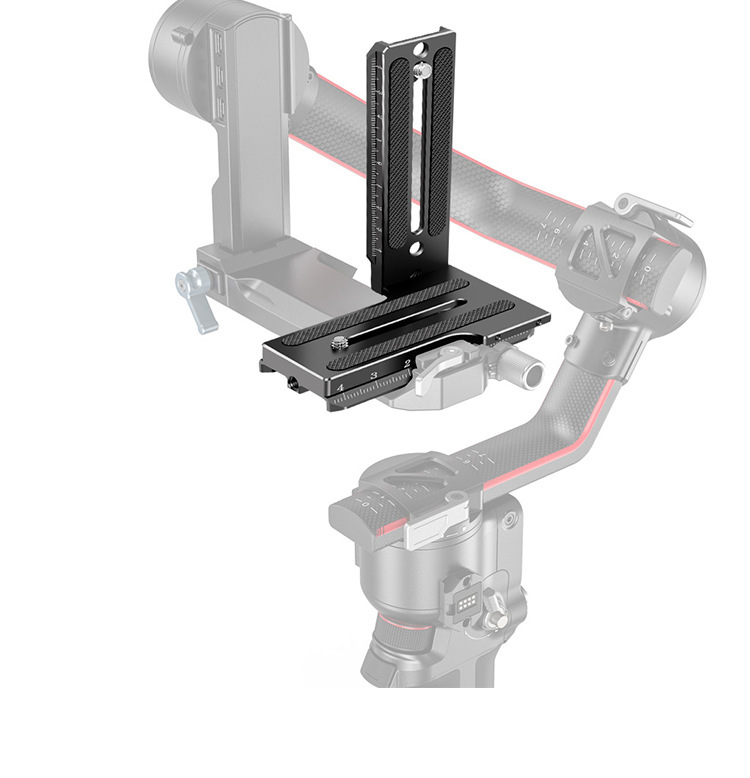 INSCINEVATIVE 9527 L-shaped quick-release plate base for horizontal and vertical shooting for Zhiyun WEEBILL S SLR DJI RS2 RSC2 RS3 RS3PRO Gimbal
