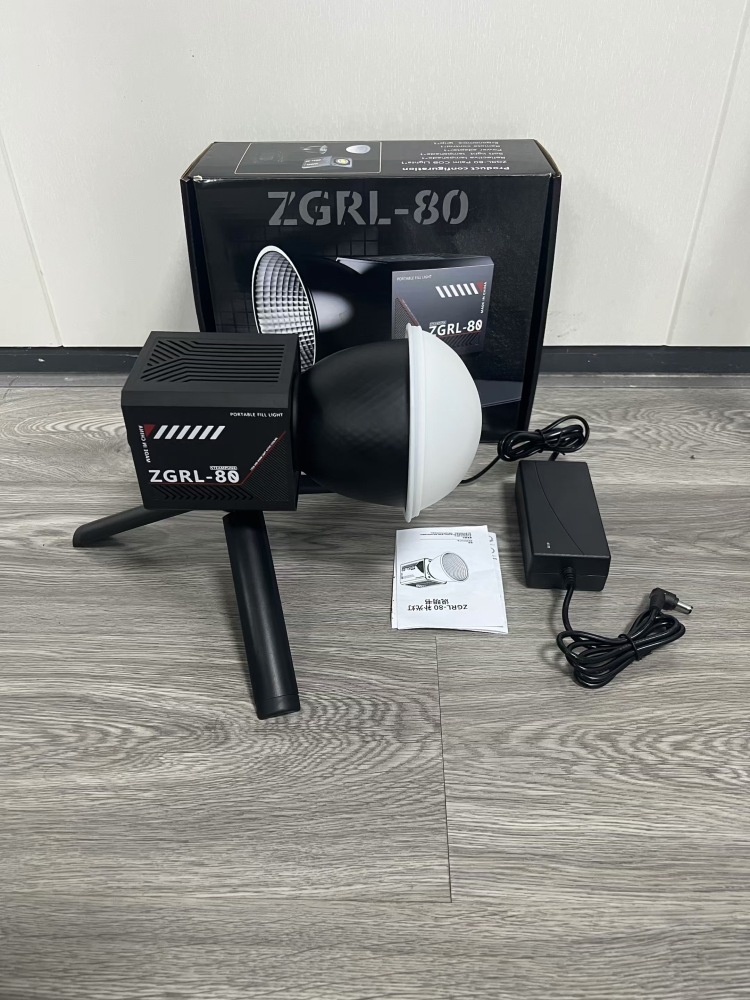 ZGRL-80  60W COB handheld bi-color built-in battery video filling light
