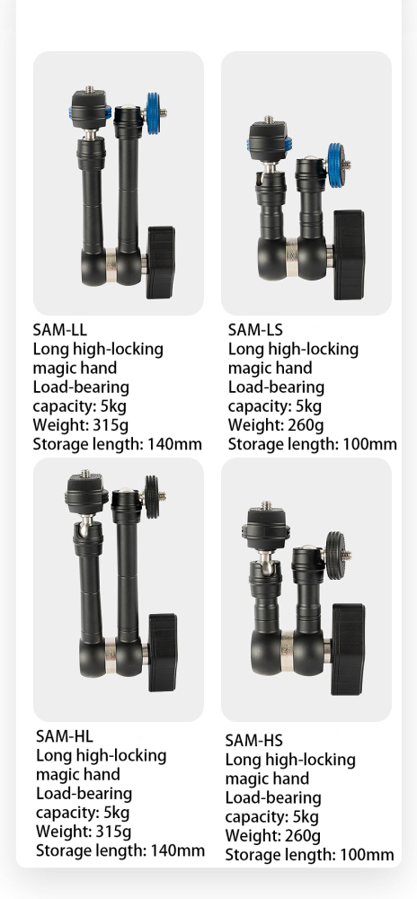 Multiple functional Camera mobile phone bracket live tripod extension ball head magic arm SLR rabbit cage monster hand external monitor