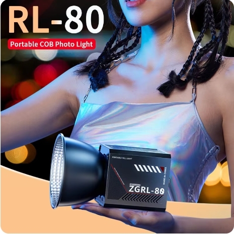 ZGRL-80  60W COB handheld bi-color built-in battery video filling light  for Live broadcast room, photographying video