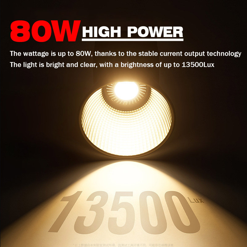 ZU-80  80W handheld outdoor light COB high-power fill light photography light professional video shooting stage lighting live Video light