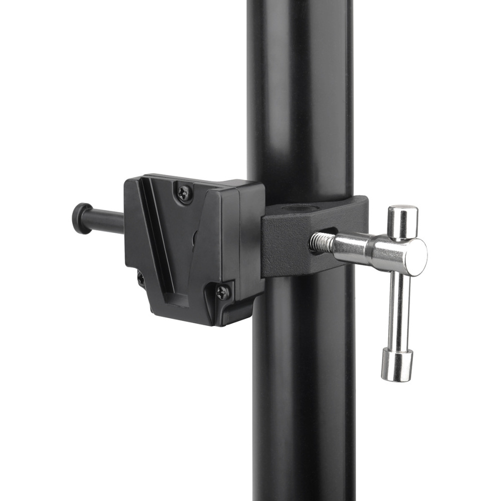 V-shaped buckle plate with crab claw clip V-shaped battery hanging plate Light stand tripod round tube fixed strong clamp for photography studio, live studio film production
