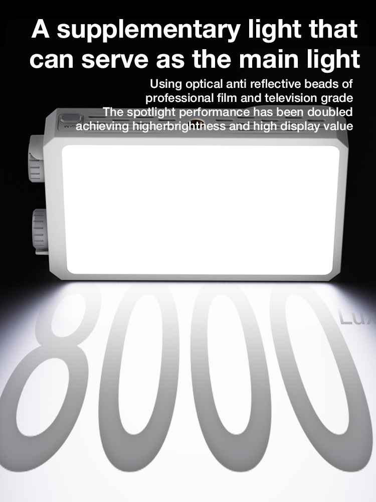 SR- U40 40W LED Triple color Portable camera light, 14000LUX CRI 95+ 2500-9000K  LED Panel DSLR Photography Lighting, Lighting Setup for photography, Youtube and more