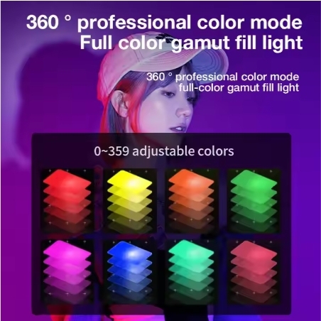 SR-U25 High Power 25W RGB Full Color Beauty Fill Light Outdoor Photography Lighting Pocket Light Live Video