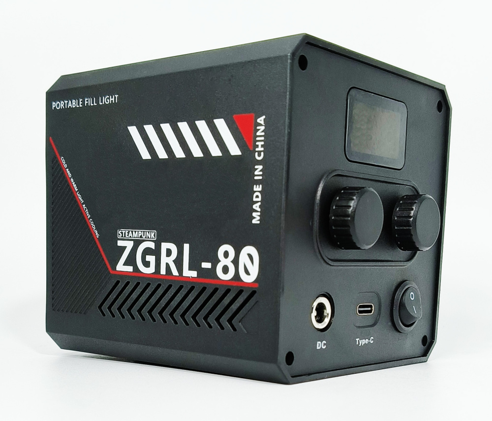 ZGRL-80  60W COB handheld bi-color built-in battery video filling light  for Live broadcast room, photographying video