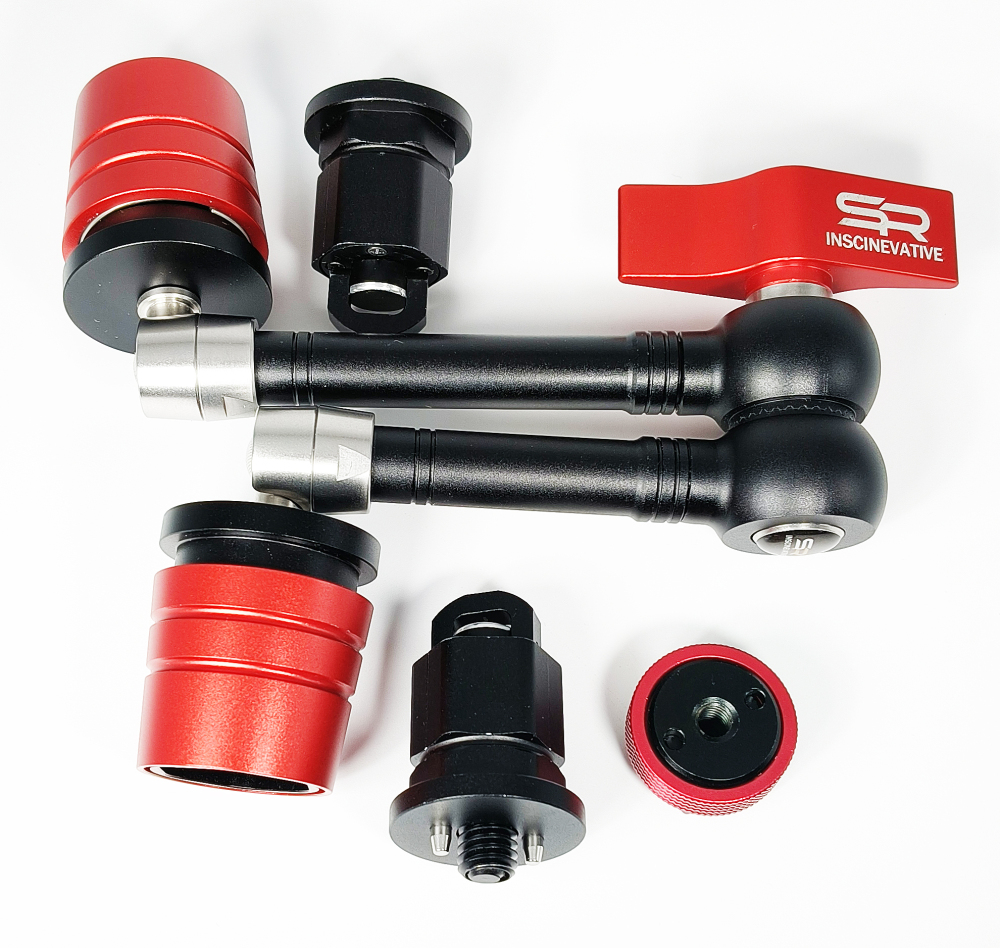 SIRAN SR-896 MIRAGE 7’’ 11''MAGIC ARM WITH QUICK-RELEASING QR MOUNT PLATE& CAMERA COLD SHOE MOUNTING