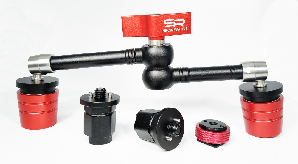 SIRAN SR-896 MIRAGE 7’’ 11''MAGIC ARM WITH QUICK-RELEASING QR MOUNT PLATE& CAMERA COLD SHOE MOUNTING