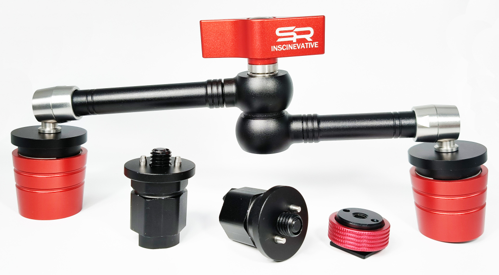 SIRAN SR-896 MIRAGE 7’’ 11''MAGIC ARM WITH QUICK-RELEASING QR MOUNT PLATE& CAMERA COLD SHOE MOUNTING