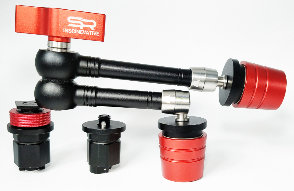 SIRAN SR-896 MIRAGE 7’’ 11''MAGIC ARM WITH QUICK-RELEASING QR MOUNT PLATE& CAMERA COLD SHOE MOUNTING