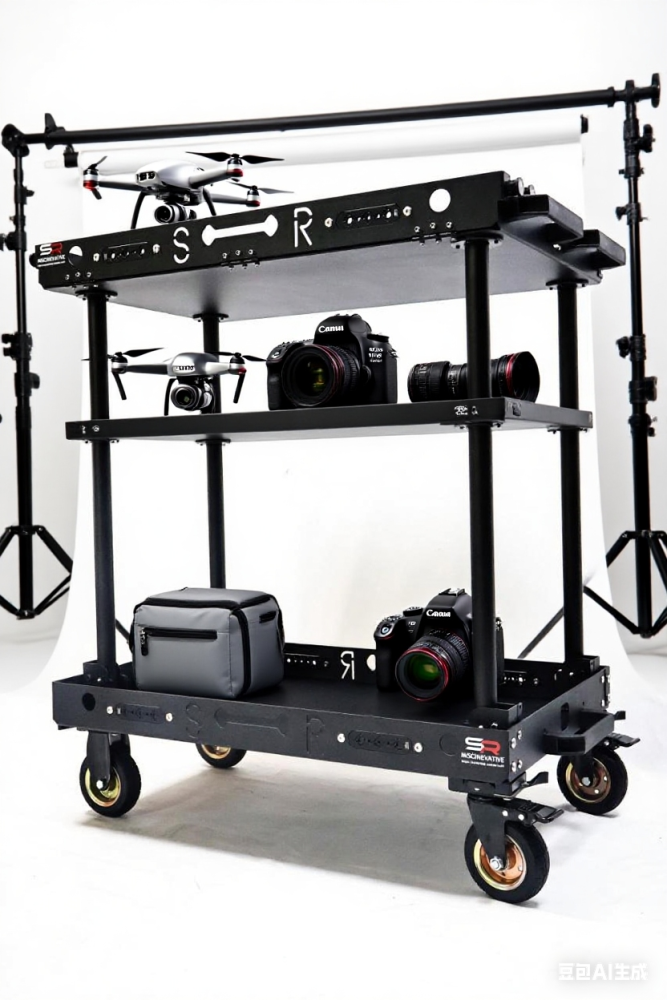 150KG payload compact  lightweight portable convenient quick-release cine video production camera cart