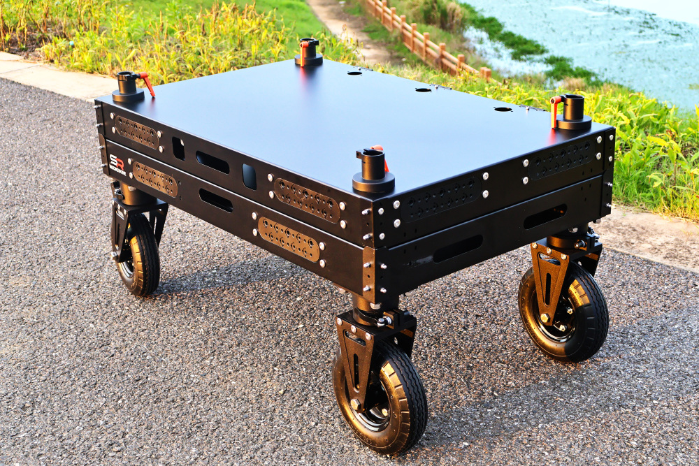 300KG PAYLOAD M SIZE 8 INCHES WHEELS QUICK-RELEASE CINE VIDEO PRODUCTION CAMERA CART
