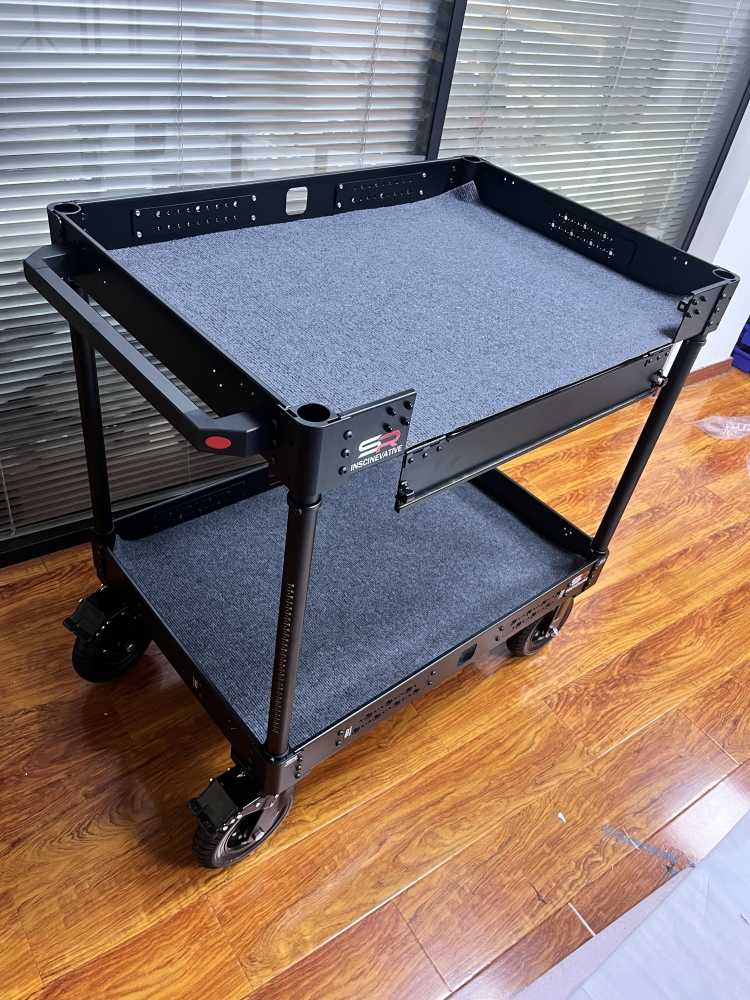 PRE-SELLING: NEW 200KG payload compact collapsible lightweight portable quick-release cine video production camera cart with 8 inches wheels
