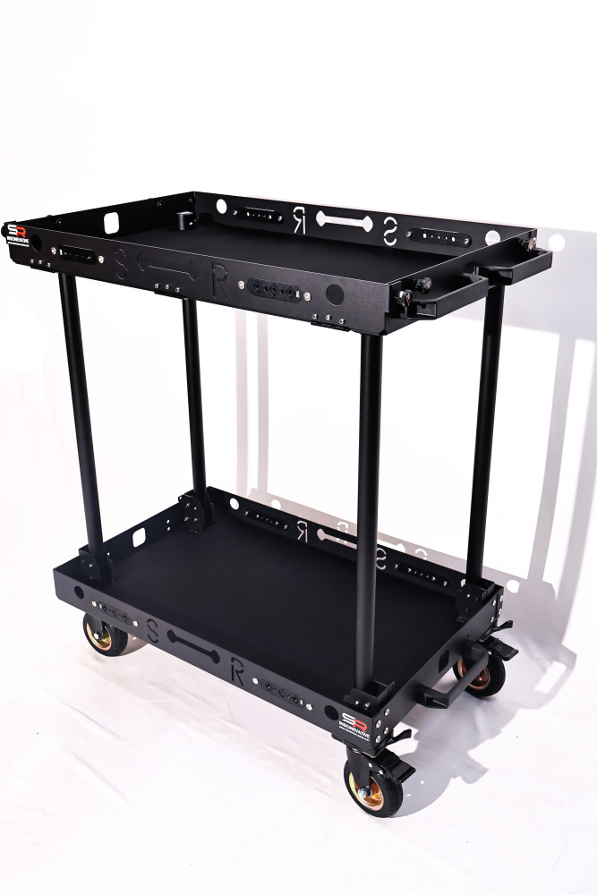 150KG payload compact lightweight portable convenient quick-release cine video production camera cart with croosbars