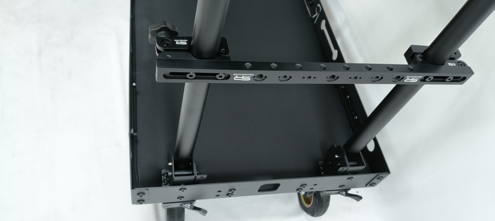 150KG payload compact lightweight portable convenient quick-release cine video production camera cart with croosbars