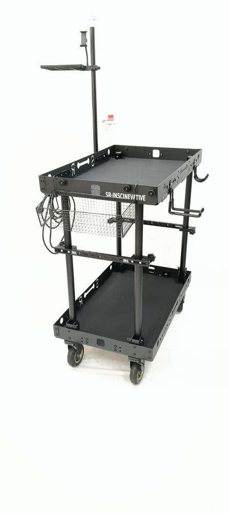 150KG payload compact lightweight portable convenient quick-release cine video production camera cart with croosbars