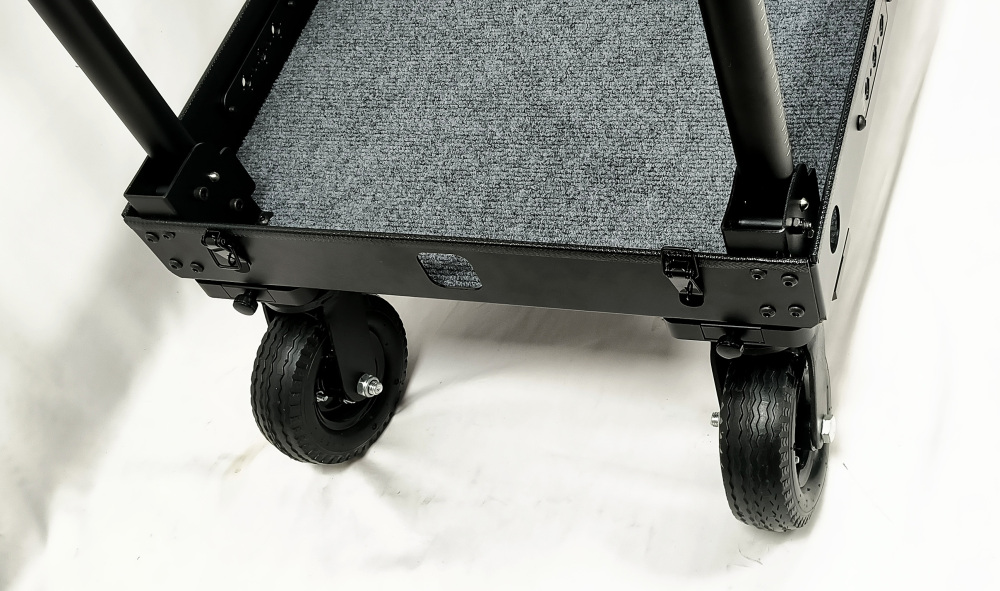 CROWNYING-X New and 180KG payload Upgraded  version of CROWNING Camera Cart with 6 inches inflation tires and pushing handle one pair
