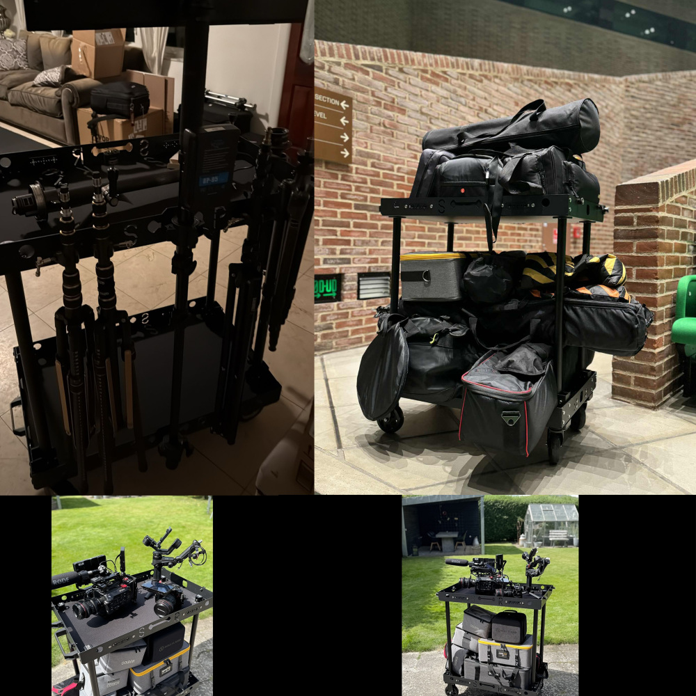 150KG payload compact  lightweight portable convenient quick-release cine video production camera cart