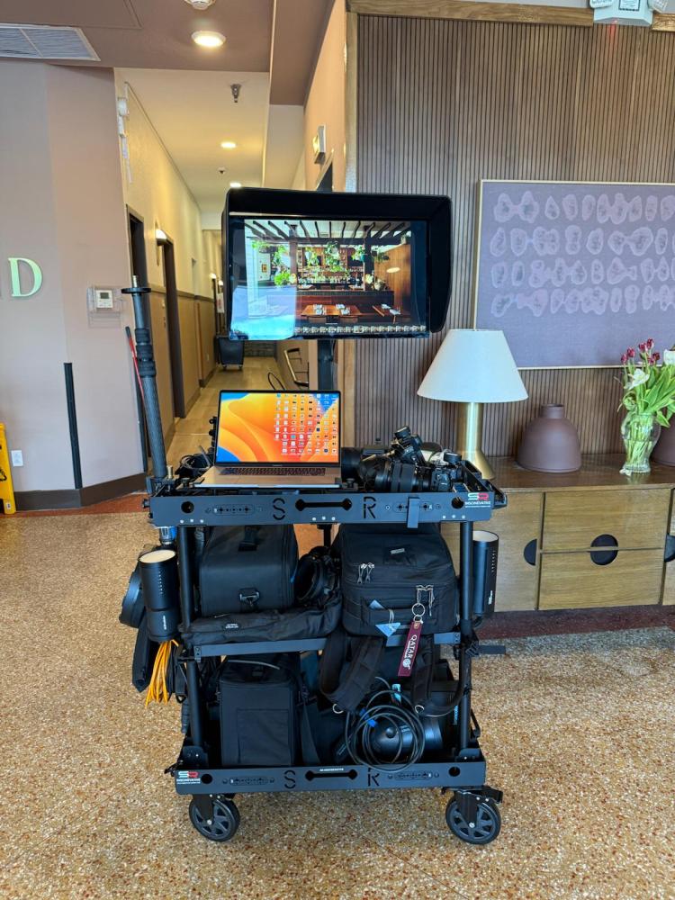 150KG payload compact  lightweight portable convenient quick-release cine video production camera cart