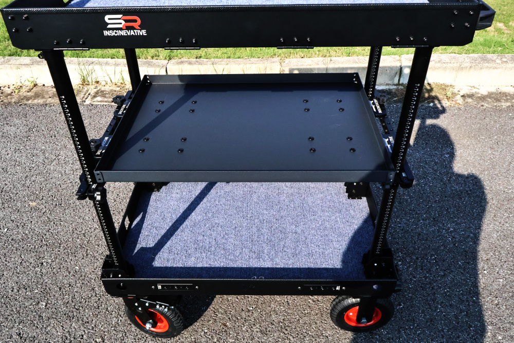 CROWNYING-X New 180KG payload Upgraded  version of CROWNING Camera Cart with 6 inches inflation tires and pushing handle one pair