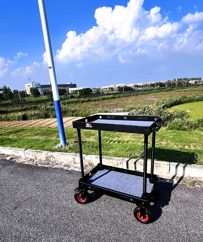 CROWNYING-X New 180KG payload Upgraded  version of CROWNING Camera Cart with 6 inches inflation tires and pushing handle one pair