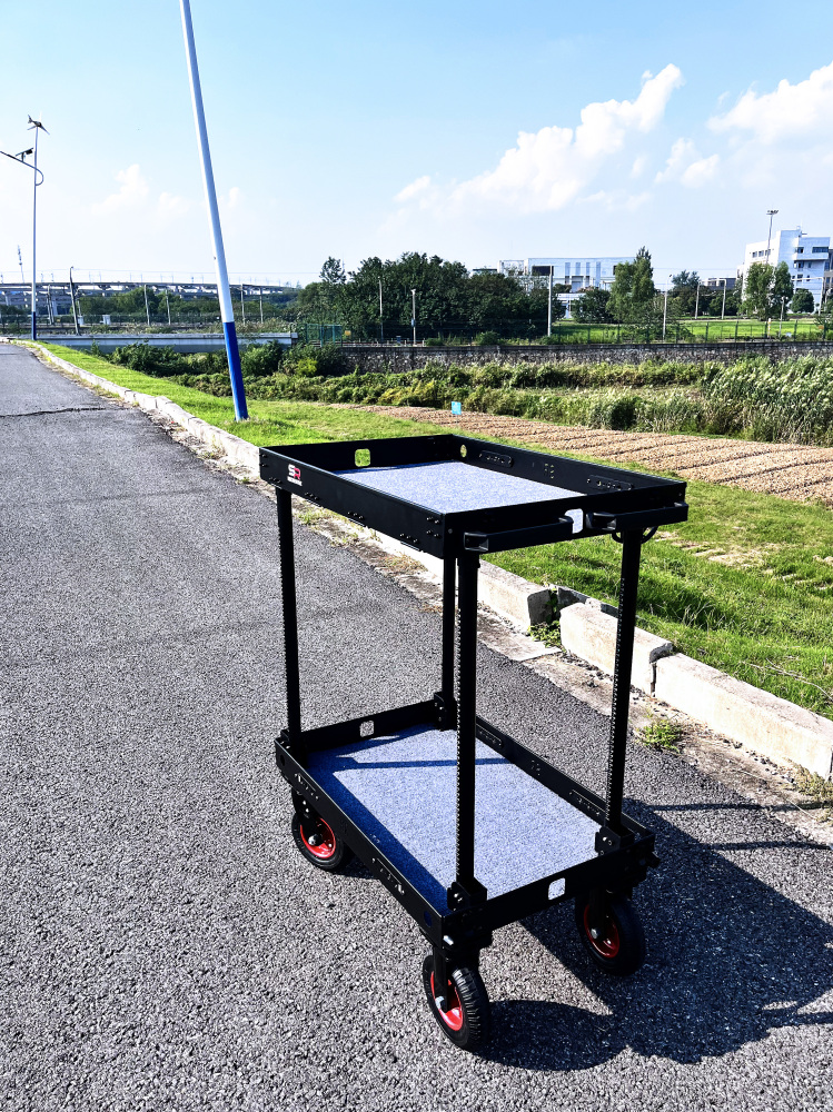 CROWNYING-X New 180KG payload Upgraded  version of CROWNING Camera Cart with 6 inches inflation tires and pushing handle one pair
