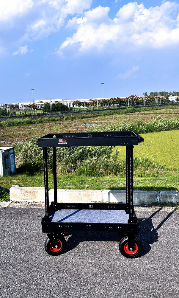 CROWNYING-X New 180KG payload Upgraded  version of CROWNING Camera Cart with 6 inches inflation tires and pushing handle one pair