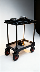 CROWNYINGX Camera Cart with 8 inches wheels alone