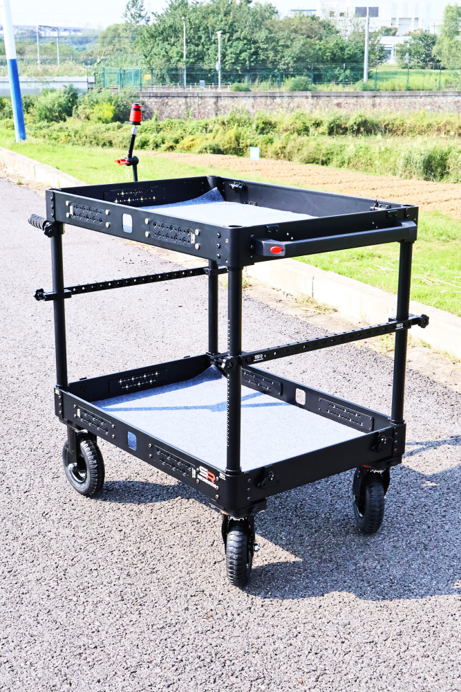 Ready Stock！！! NEW 200KG payload compact collapsible lightweight portable quick-release cine video production camera cart with 8 inches wheels