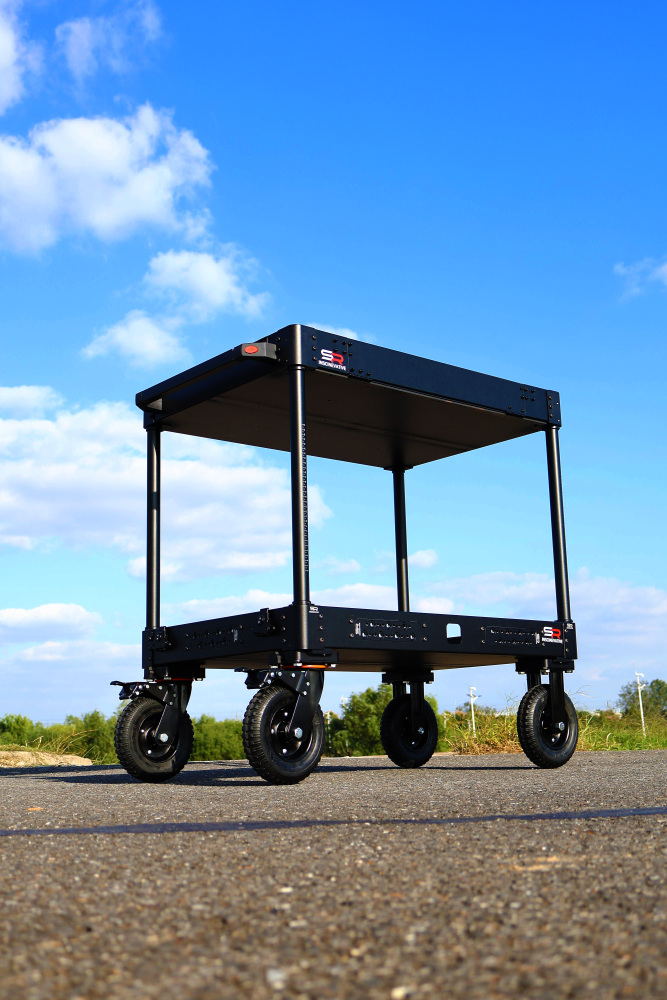 Ready Stock！！SIRAN CROWNYING-SE 36'' 200KG payload compact collapsible lightweight portable quick-release cine video production camera cart with 8 inches wheels