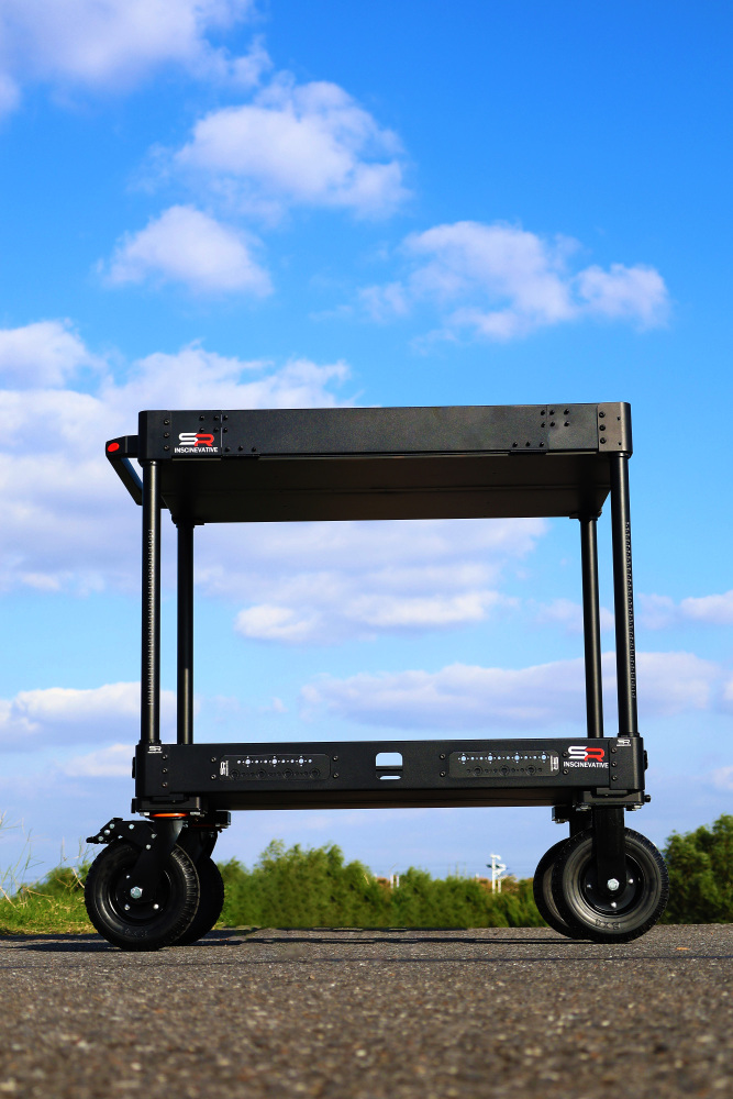 Ready Stock！！SIRAN CROWNYING-SE 36'' 200KG payload compact collapsible lightweight portable quick-release cine video production camera cart with 8 inches wheels