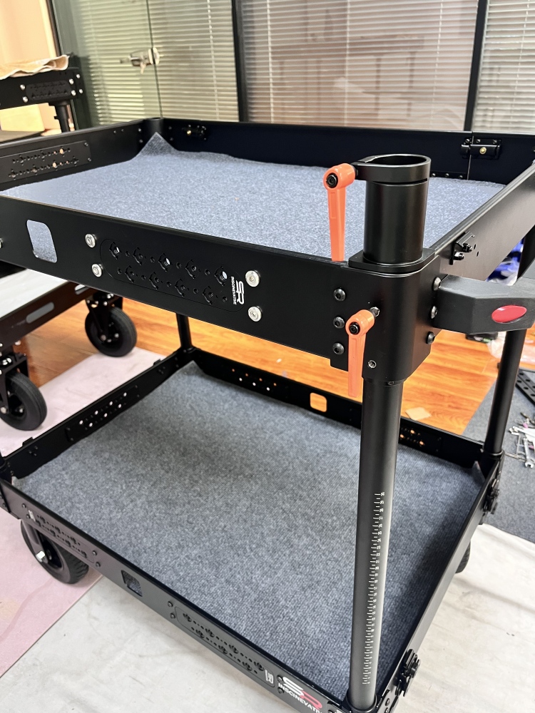 Ready Stock！！SIRAN CROWNYING-SE 36'' 200KG payload compact collapsible lightweight portable quick-release cine video production camera cart with 8 inches wheels