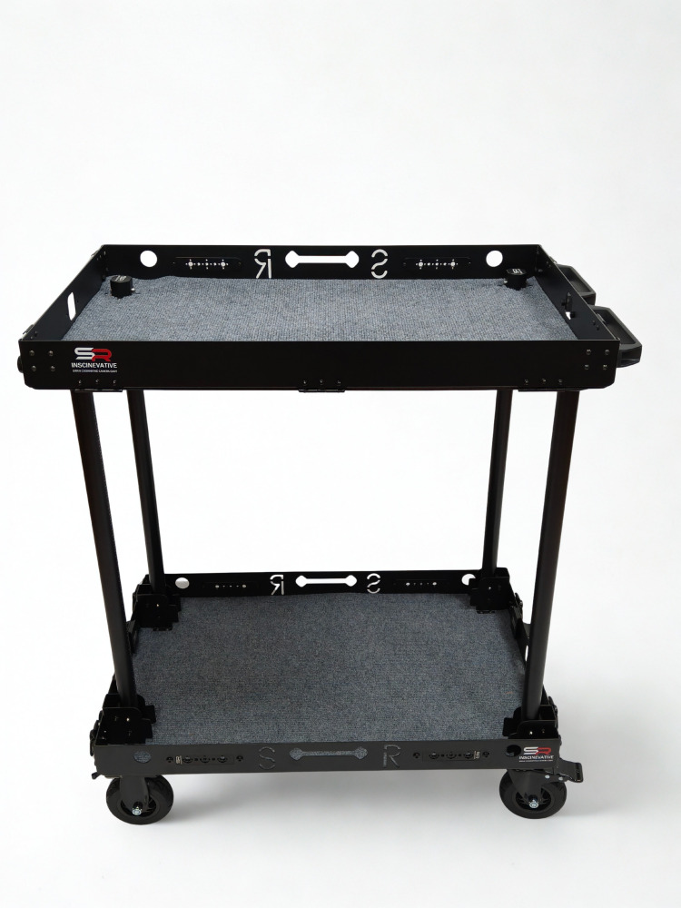 CROWNYING CAMERA CART--Pre-selling 150KG Payload Lightweight Car-in Outside Livestreaming Cart and Video Production Camera Cart