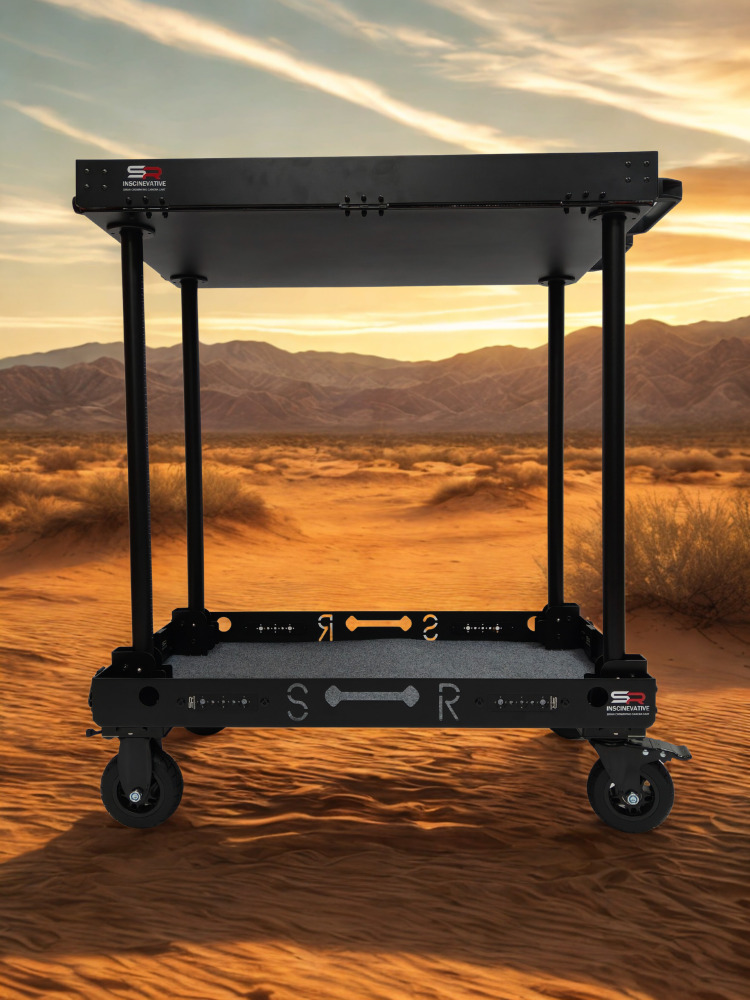 CROWNYING CAMERA CART--Pre-selling 150KG Payload Lightweight Car-in Outside Livestreaming Cart and Video Production Camera Cart