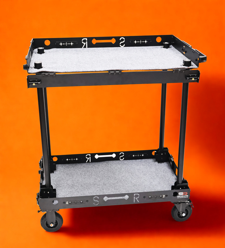 CROWNYING CAMERA CART--Pre-selling 150KG Payload Lightweight Car-in Outside Livestreaming Cart and Video Production Camera Cart
