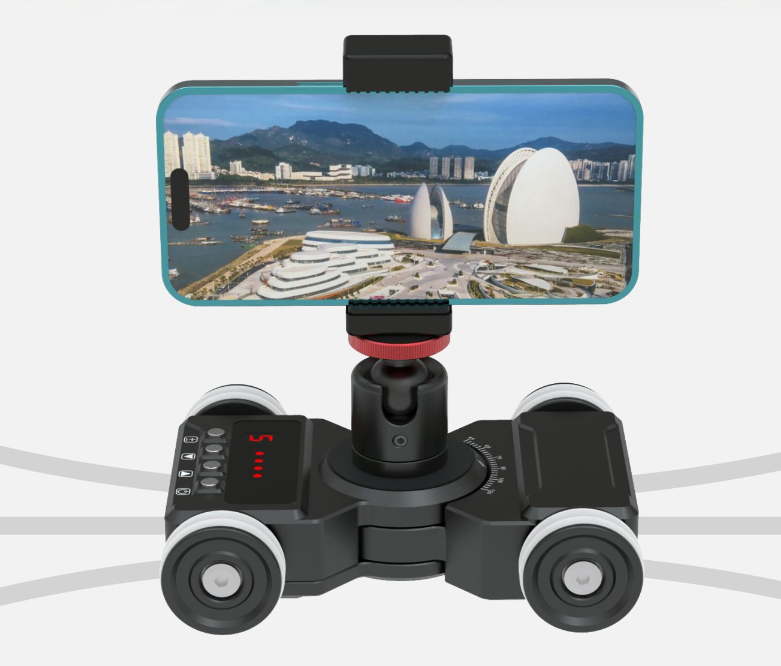 Mobile phone video shooting desktop Camera trolley and photography trolley for mirrorless cameras, action camera with APP remote control and automatic synthesis