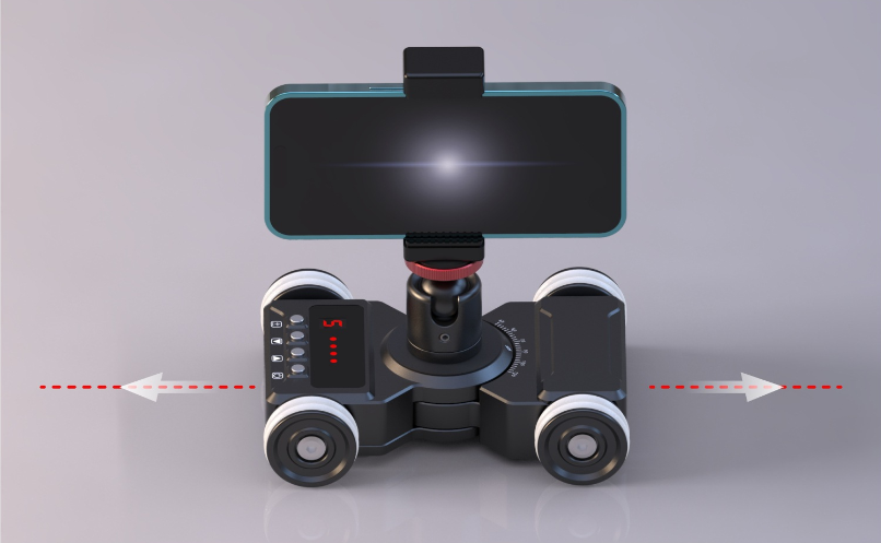 Mobile phone video shooting desktop Camera trolley and photography trolley for mirrorless cameras, action camera with APP remote control and automatic synthesis