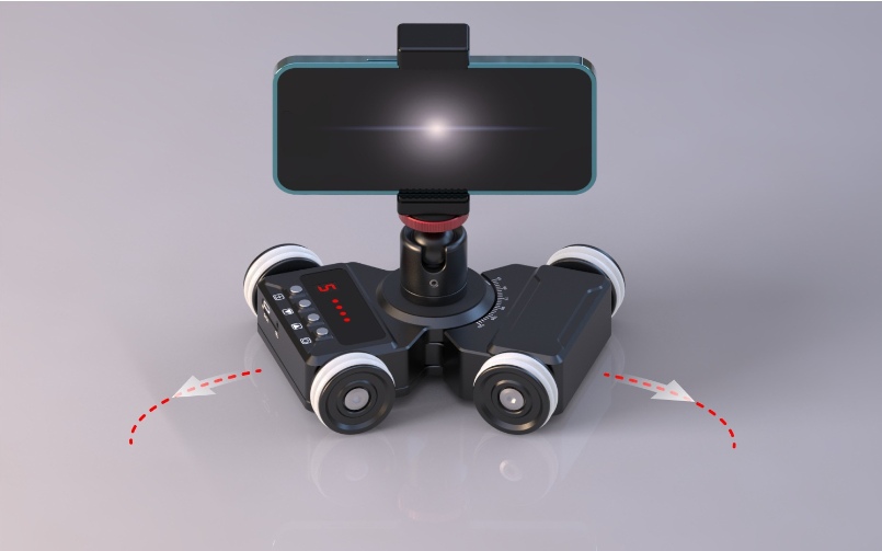 Mobile phone video shooting desktop Camera trolley and photography trolley for mirrorless cameras, action camera with APP remote control and automatic synthesis