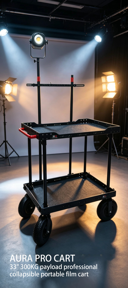 SR INSCINEVATIVE AURA  PRO CART 33" 300KG payload collapsible portable film cart camera cart mobile workstation