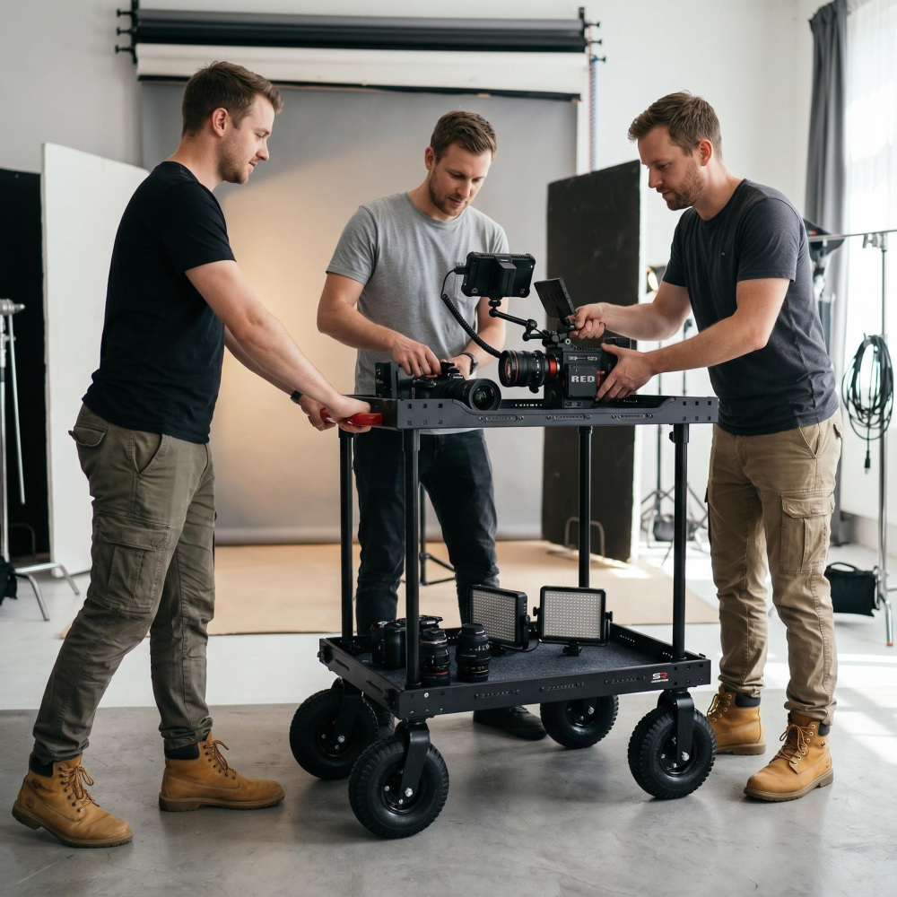SR INSCINEVATIVE AURA PRO CART 33" 300KG payload collapsible portable film cart camera cart mobile workstation