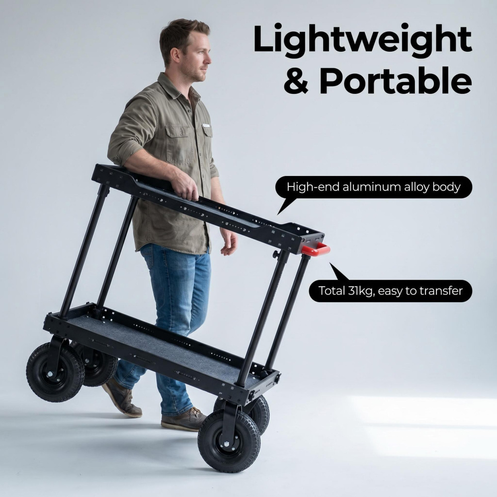 SR INSCINEVATIVE AURA PRO CART 33" 300KG payload collapsible portable film cart camera cart mobile workstation