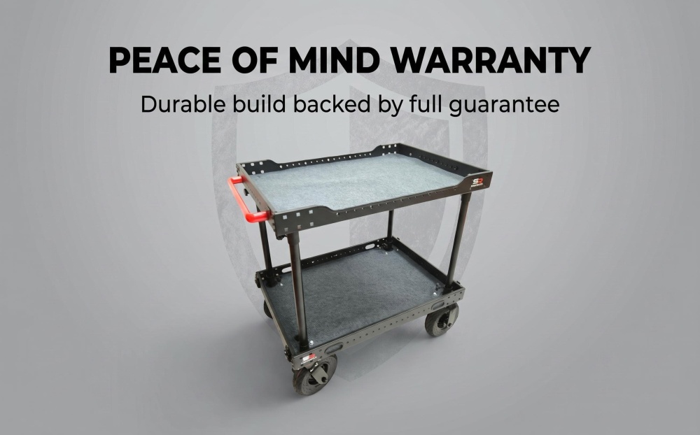 SR INSCINEVATIVE AURA CART PRO  33" 200KG payload collapsible portable film cart with 8 inches pneumatic inflatable wheels , camera cart mobile workstation