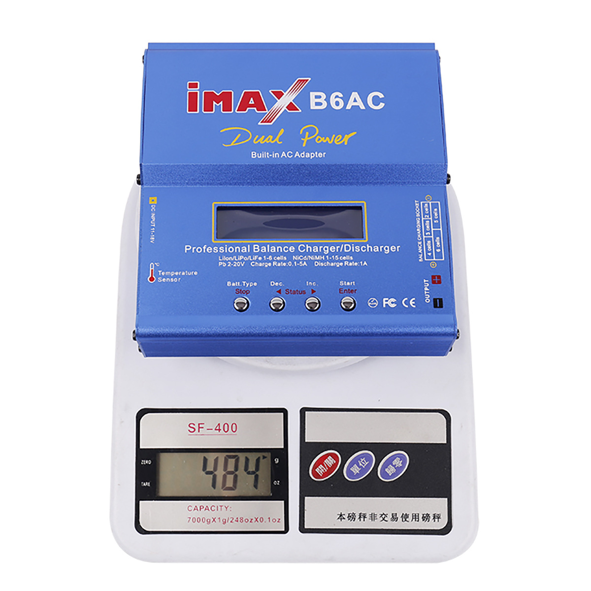 IMAX B6AC 80W Smart Lithium Battery Charger Multi-Function Balance Charger for Aircraft Car Ship Models Drones UAV Accessories
