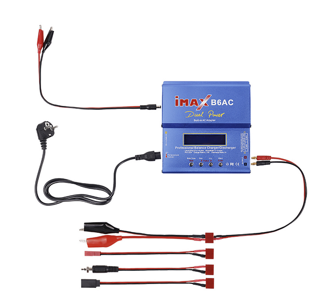 IMAX B6AC 80W Smart Lithium Battery Charger Multi-Function Balance Charger for Aircraft Car Ship Models Drones UAV Accessories
