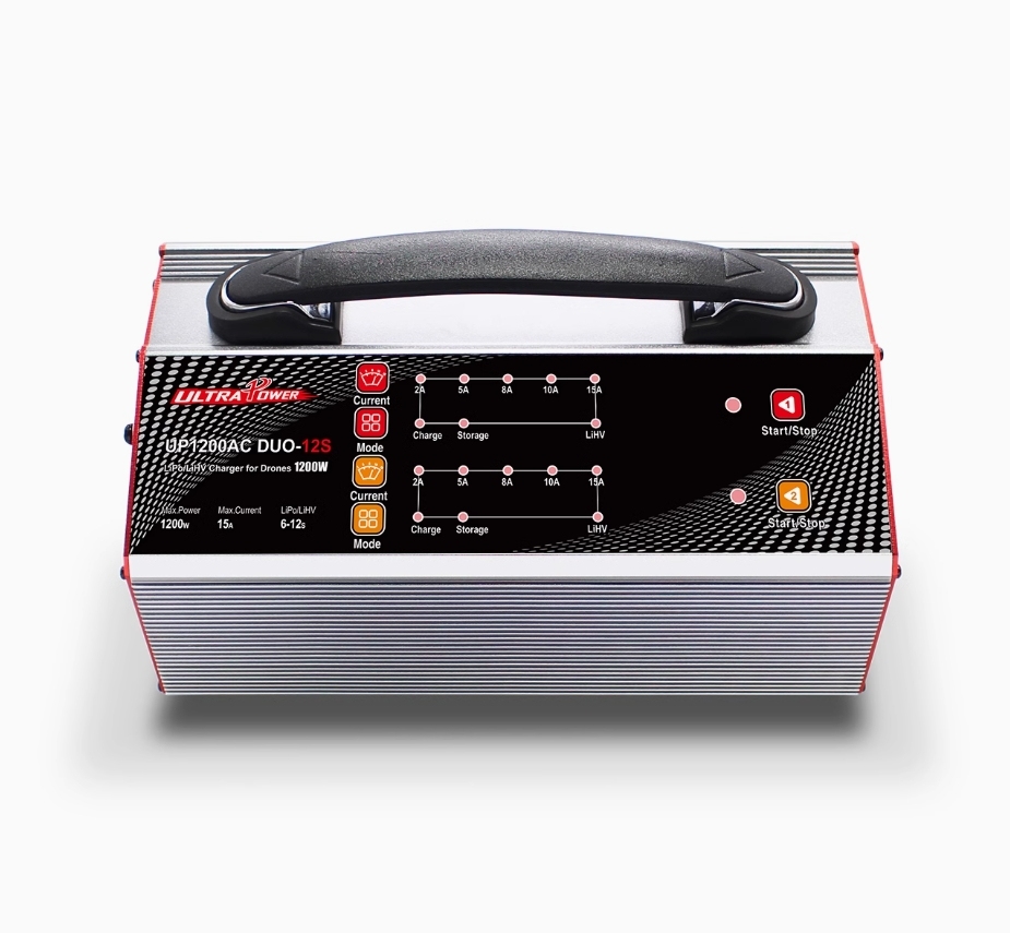 UP1200AC DUO 15A Dual Channels 6-12S Agricultural Drone 1200W Inspection Aerial Photography Lipo/LIHV Battery Balanced Charger
