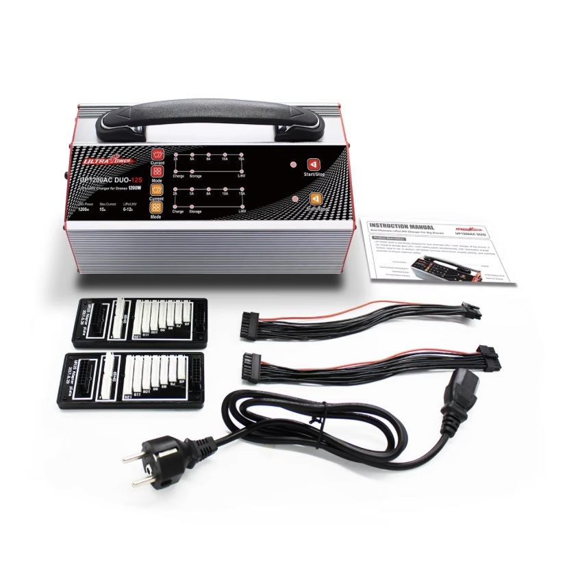 UP1200AC DUO 15A Dual Channels 6-12S Agricultural Drone 1200W Inspection Aerial Photography Lipo/LIHV Battery Balanced Charger