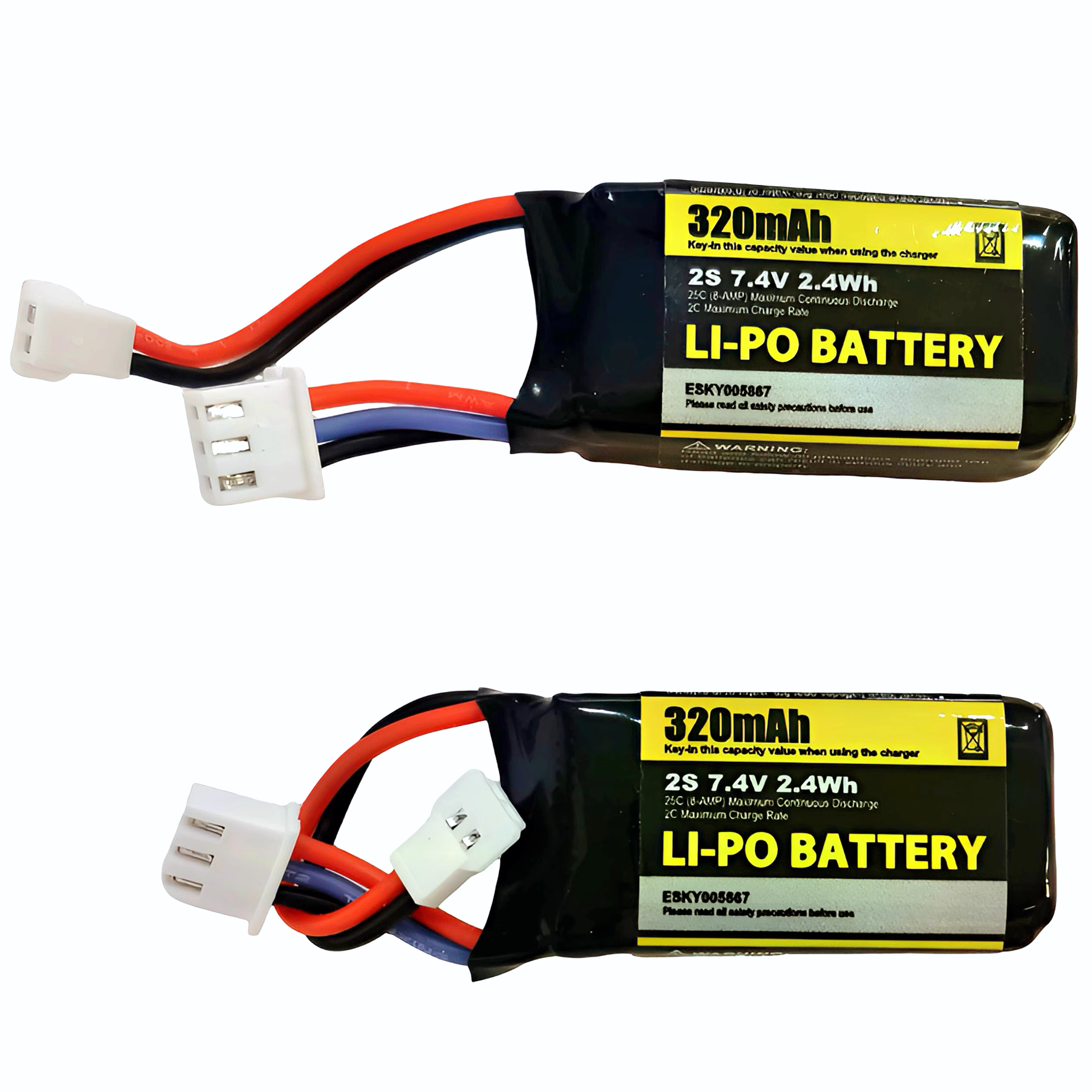 Universal Battery 320mAh for Remote Control Aircraft FPV RC Drone Quadcopter UAV Rechargeable in Stock ESKY 300V2