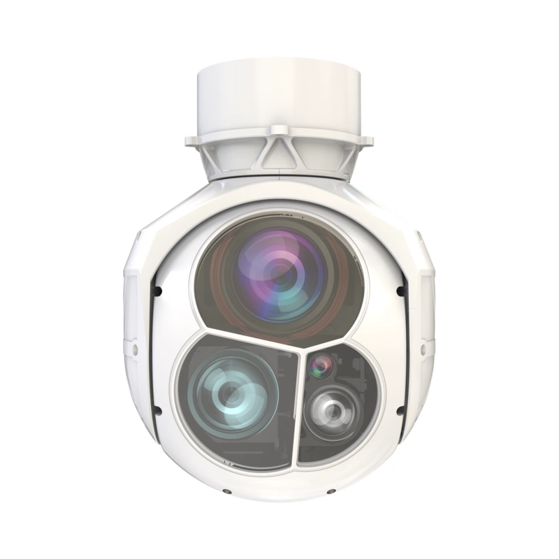 GBE-232S 30X Optical Zoom TV Camera Long-Wave Uncooled IR Imaging AI Tracking Object Recognition Two-Axis Three-Sensor EO/IR Pod Gimbal